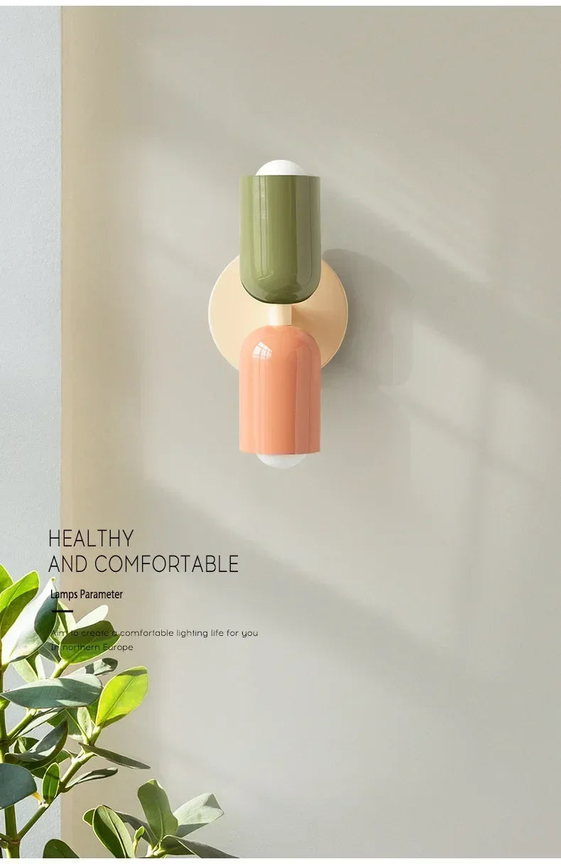Colorful Nordic Wall Lamp for Children's Rooms - Smarsty