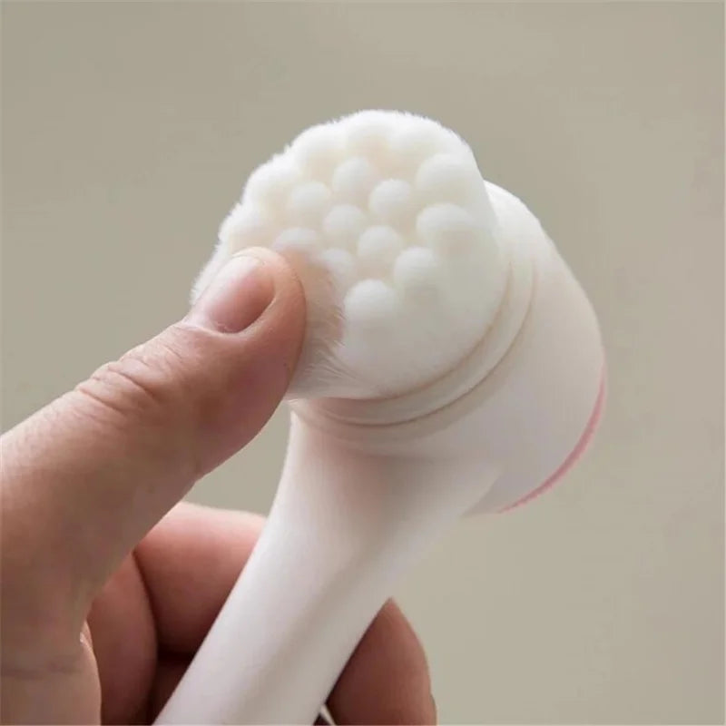3D Double Sided Silicone Facial Cleansing Brush - Smarsty
