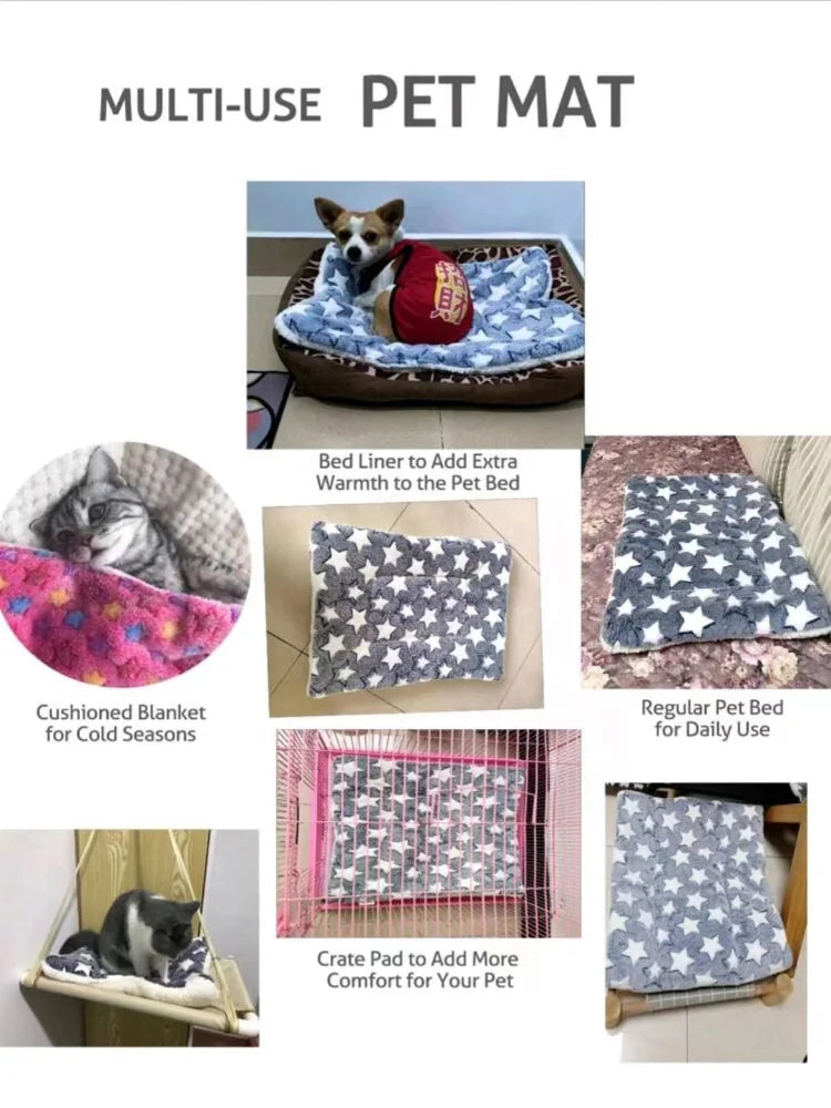 Thickened Flannel Dog Bed Mat for Comfort - Smarsty