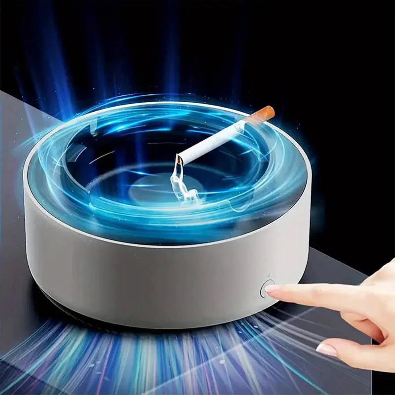 2-in-1 Intelligent Smoke-free Ashtray, Instantly Eliminates The Smell Of Second-hand Smoke, Does Not Include Batteries, Suitable - Smarsty