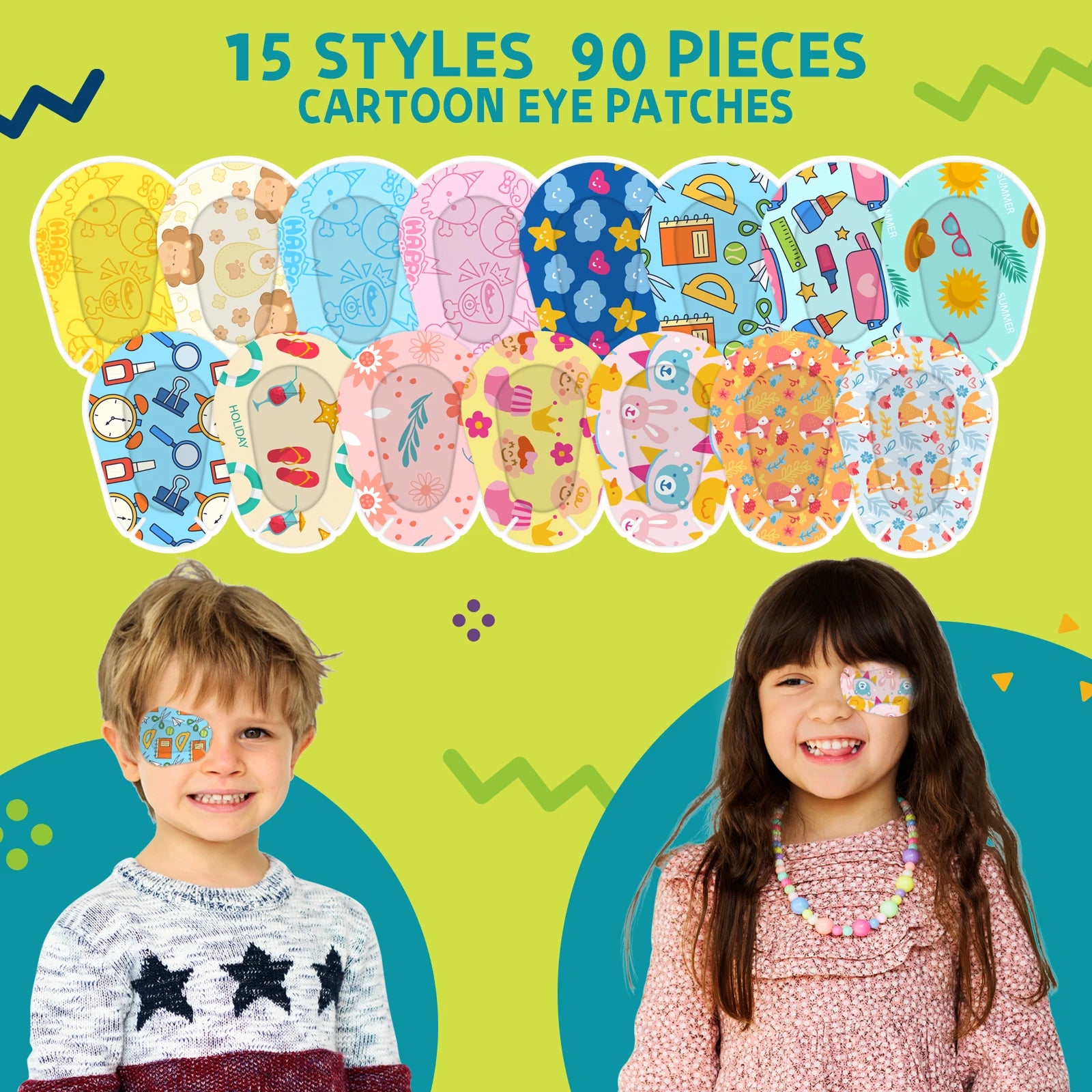 Cartoon Eye Patch Set for Kids Vision Care - Smarsty