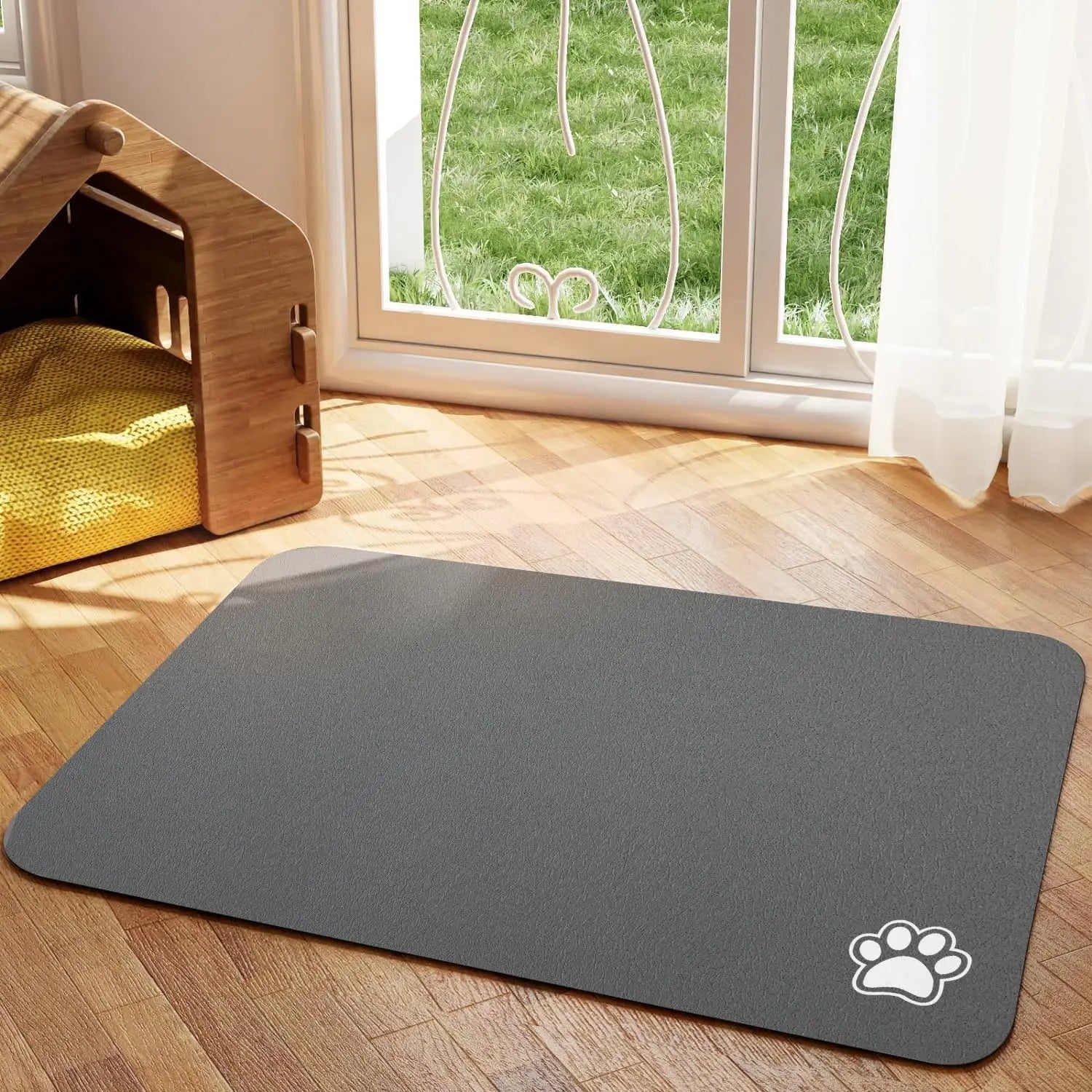 Absorbent Pet Feeding Mat for Easy Clean Up - Smarsty