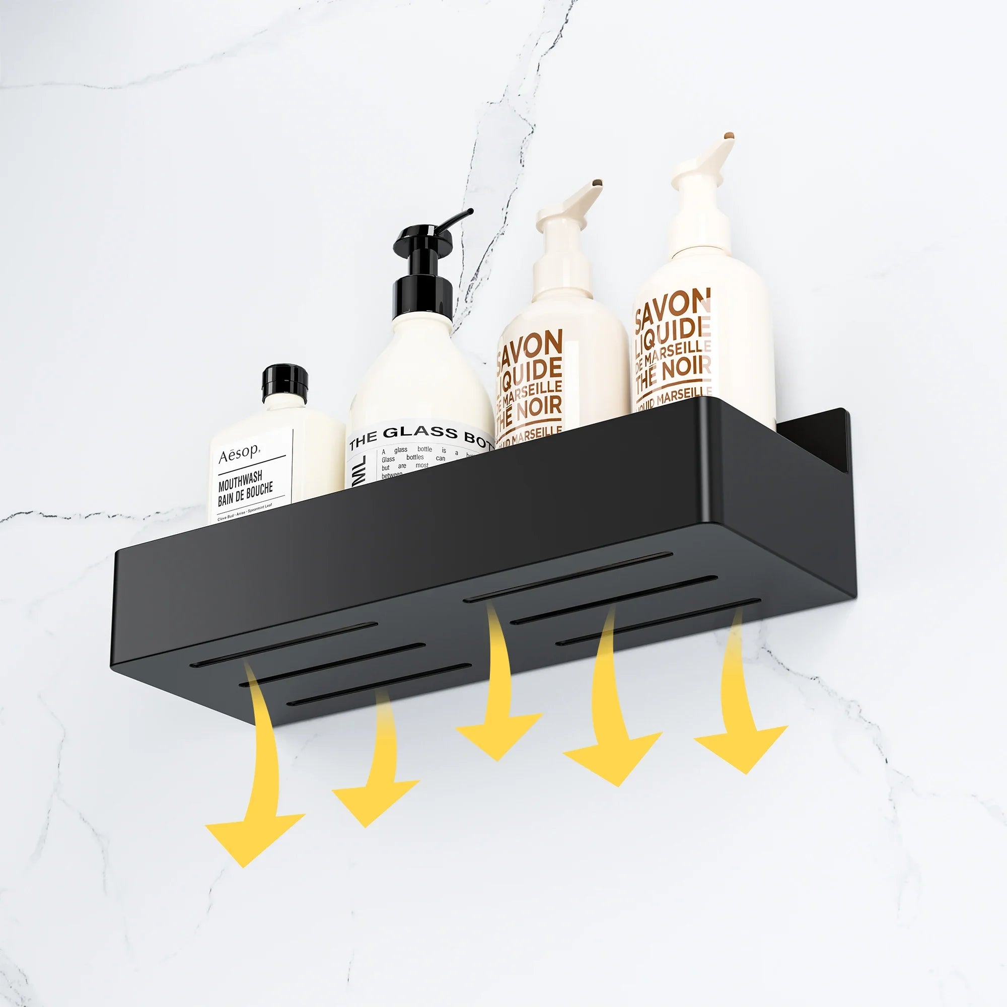 Strong Magnetic Shelves 2 Layers Black White Storage Rack Kitchen Plastic Spice Seasoning Organizer for Refrigerator Microwaves by Smarsty