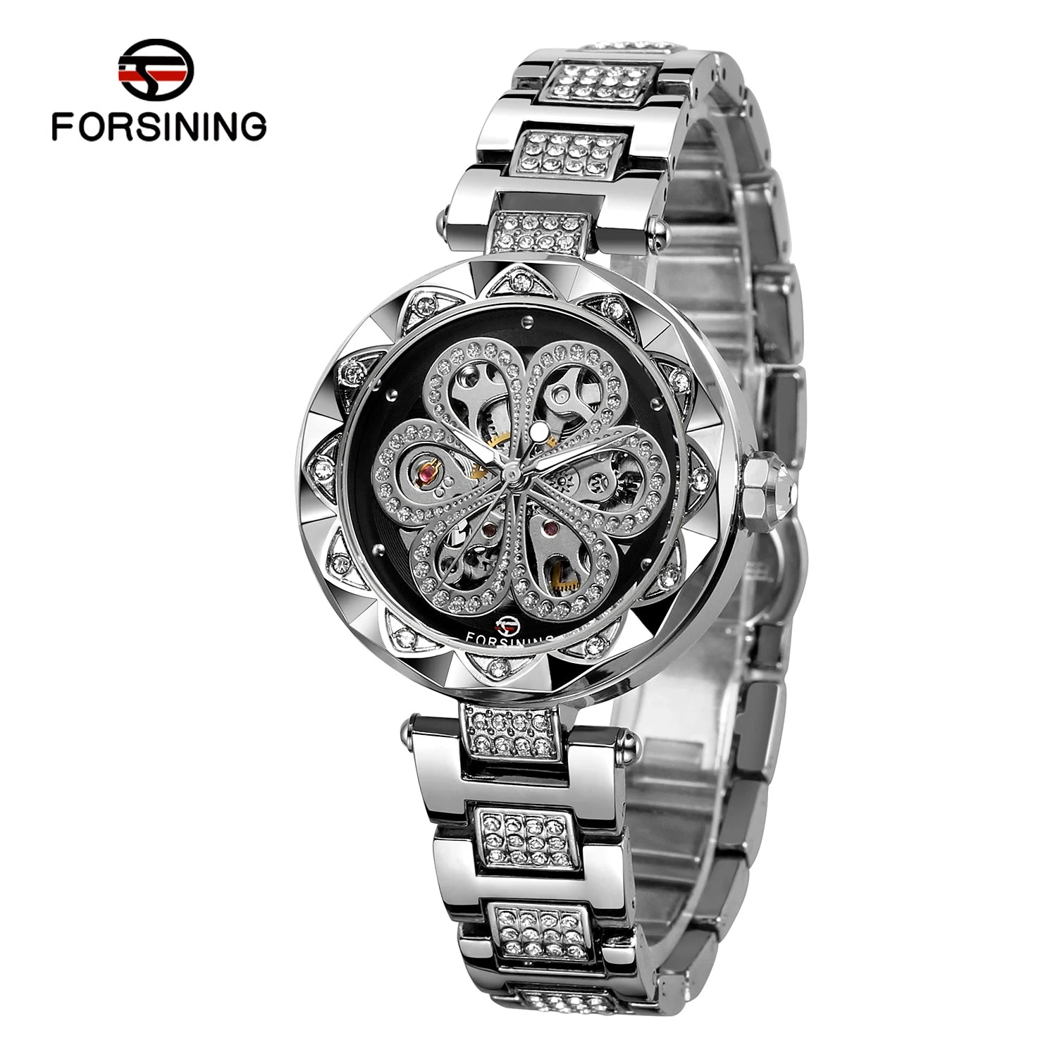 Forsining Women's Skeleton Watch with Luminous Hands - Smarsty