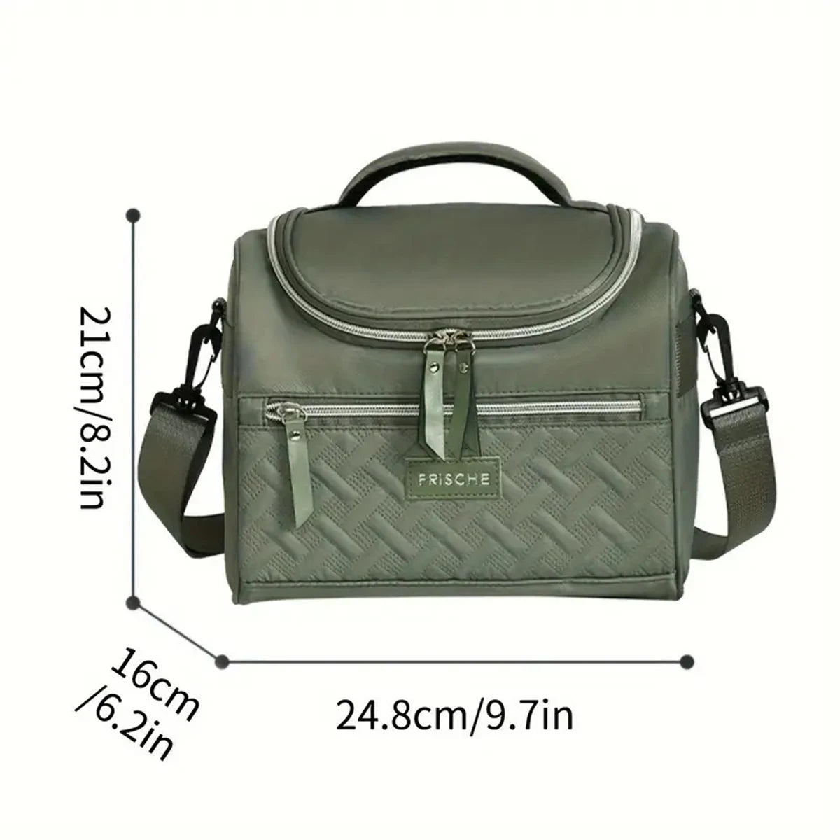 Insulated Lunch Bag With Padded Shoulder Strap For Work - Smarsty