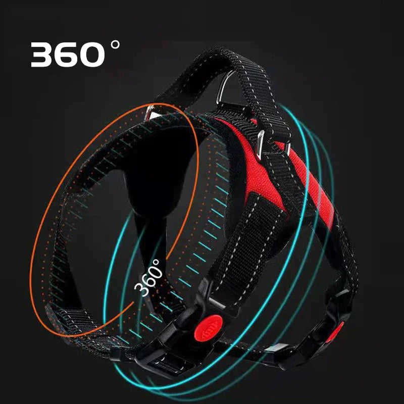 Reflective Adjustable Dog Harness for No Pull Training - Smarsty
