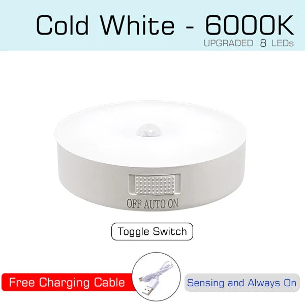 USB Rechargeable Motion Sensor LED Night Light - Smarsty
