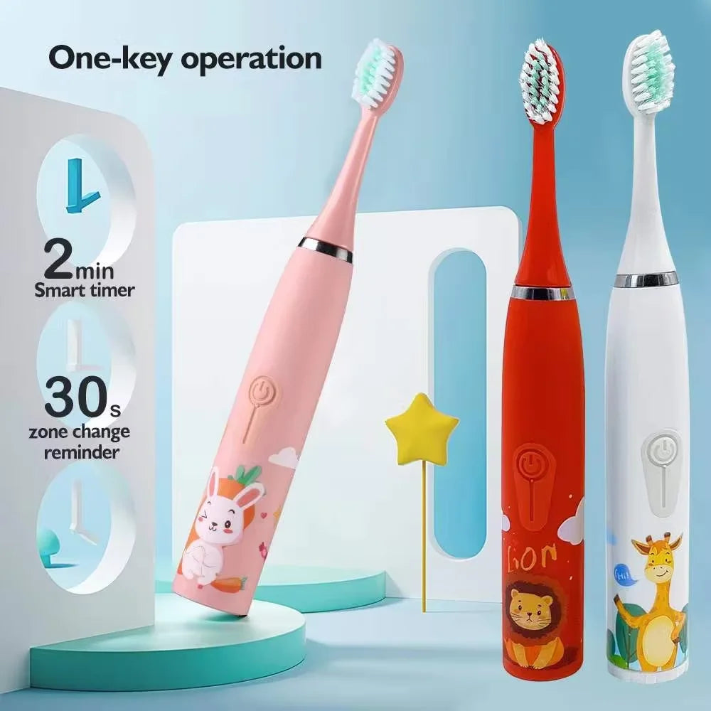 Children's Electric Toothbrush with Sonic Cleaning Feature - Smarsty