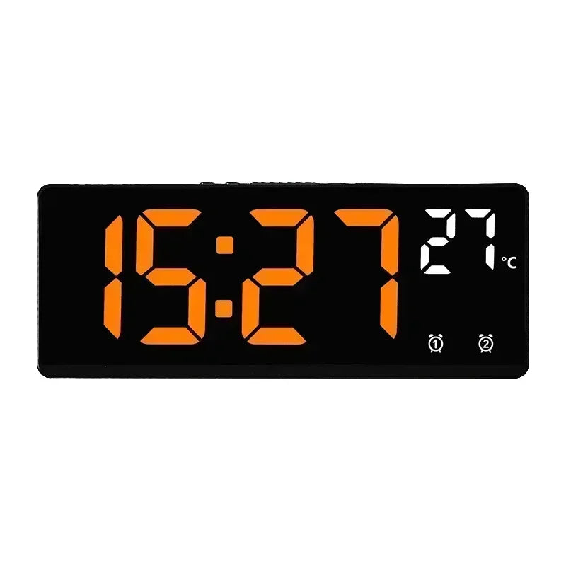 Voice Control LED Alarm Clock with Temperature Display - Smarsty