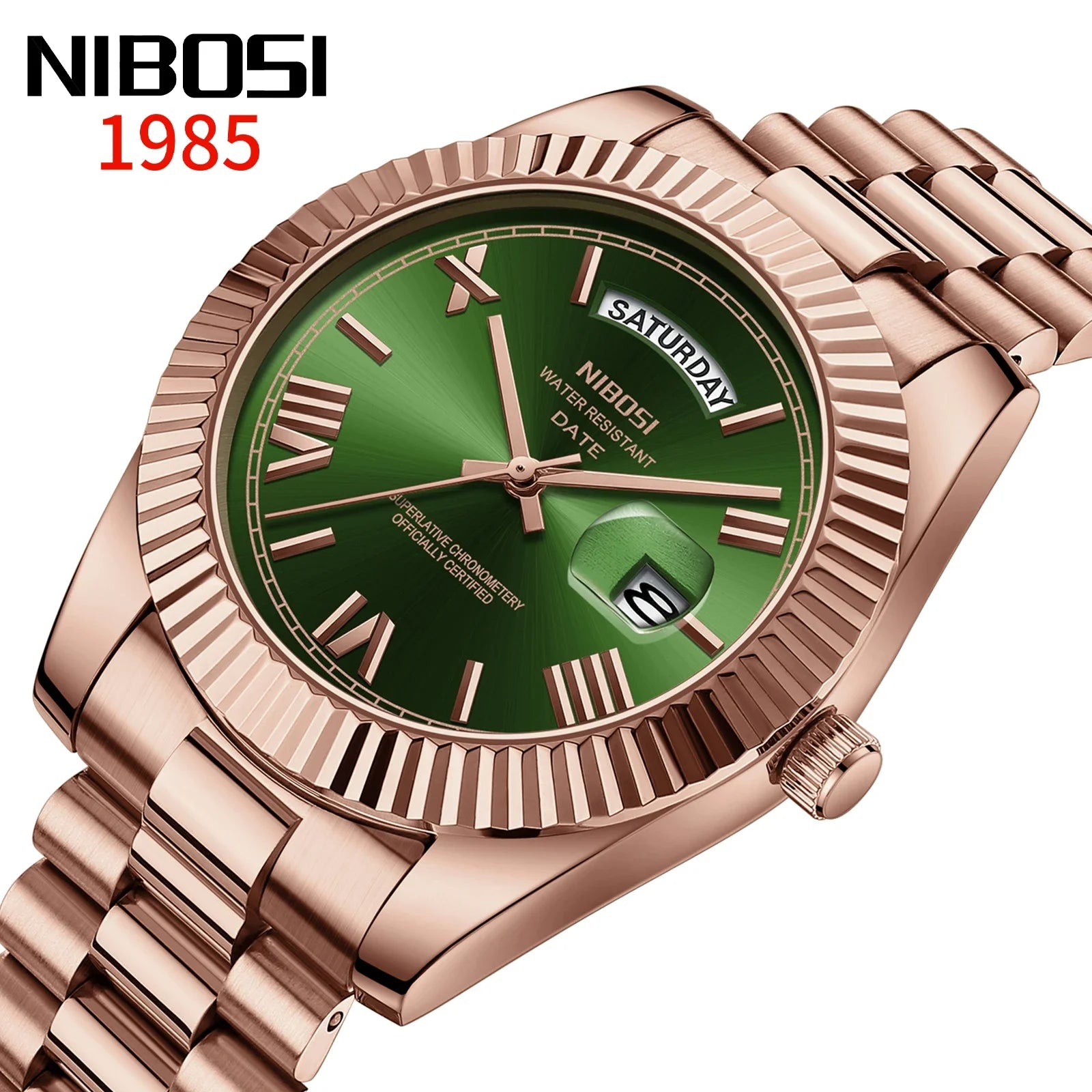 NIBOSI Luxury Stainless Steel Quartz Watch for Men - Smarsty