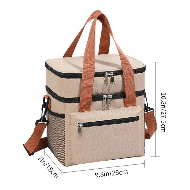 Insulated Cooler Lunch Bag Tote For Women Men Travel - Smarsty