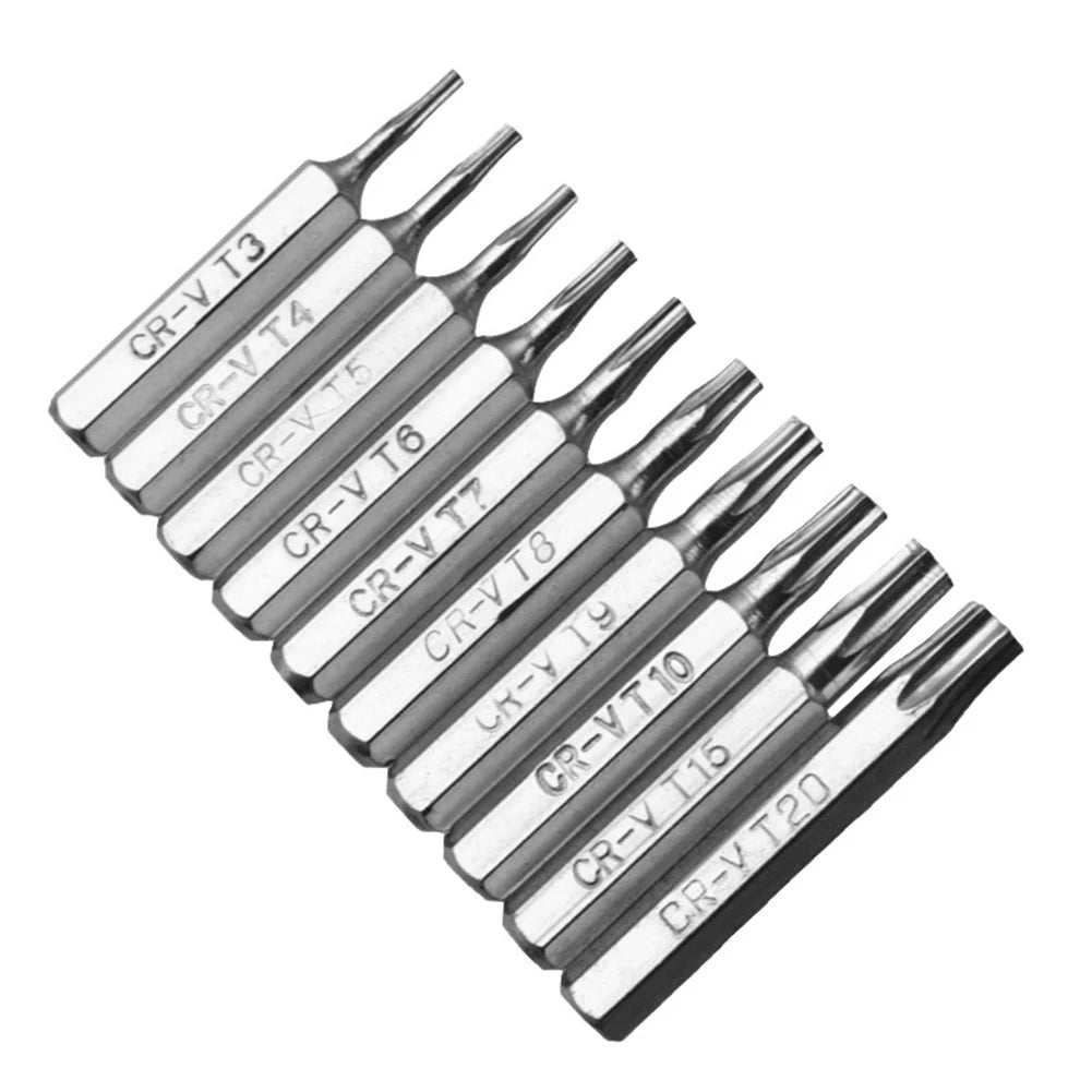 10pcs Plum Blossoms Screwdriver Bit Professional 4mm Torx Screwdriver Bits Set Accessories for Repairing Mobile Computer
