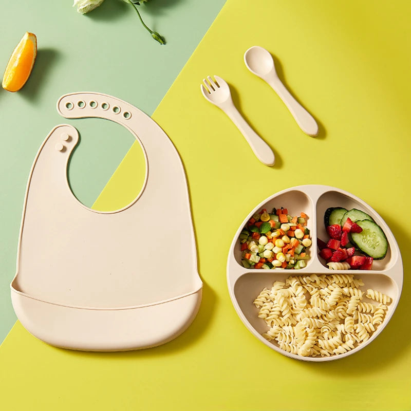 Baby Bib Adjustable Waterproof Bibs Babies Soft Edible Silicone Newborn Saliva Dripping Towel Drooling Children Scarf BPA Free by Smarsty