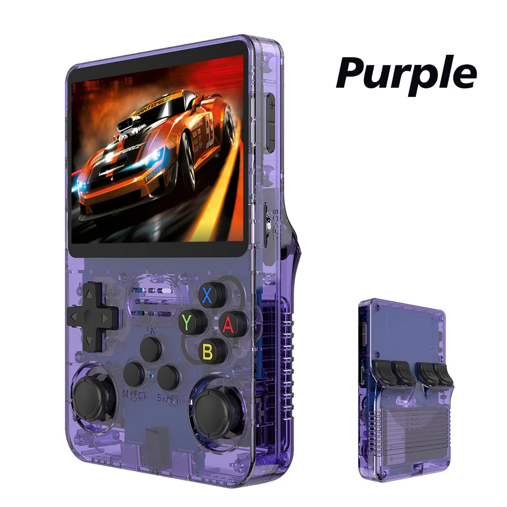 128G R36S Retro Handheld Video Game Console Linux System 3.5 Inch IPS Screen R35s Pro Portable Pocket Video Player 64GB Games - Smarsty