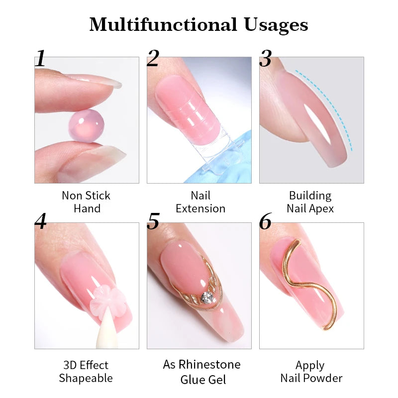 Born Pretty Clear Non Stick Nail Extension Gel - Smarsty