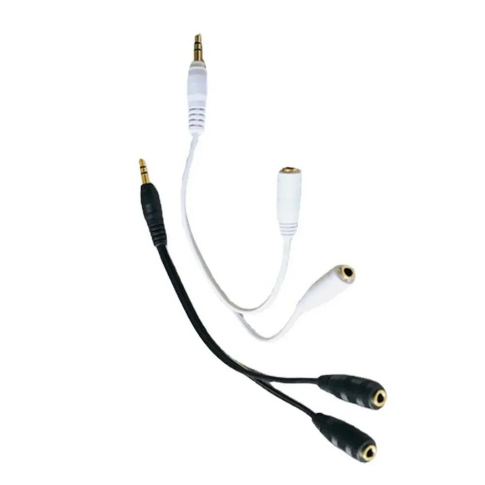 Dual Female Audio Cable Y Splitter For Headphones - Smarsty