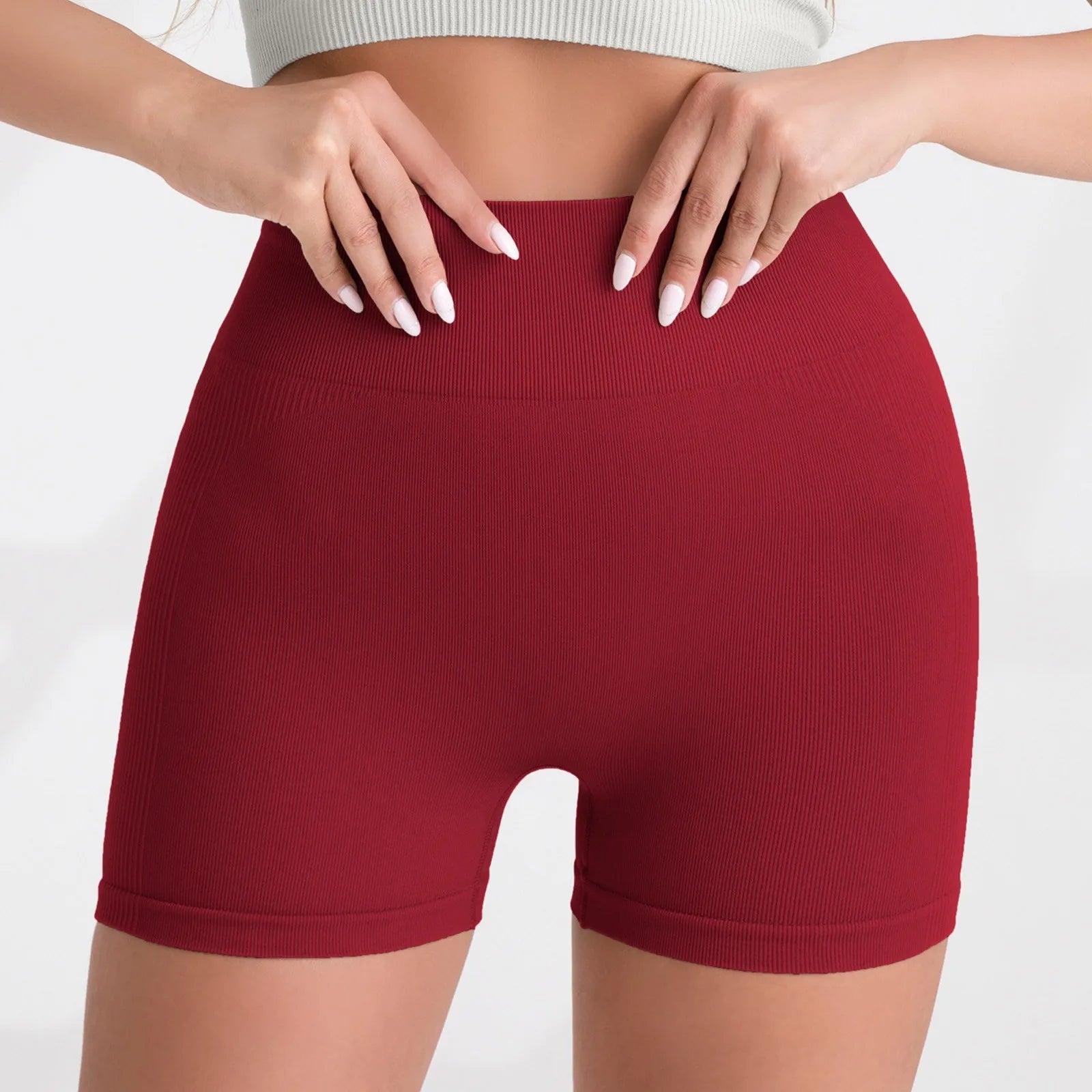 Women's High Waist Peach Lift Hip Sports Shorts Tight Yoga Shorts Shorts for Women Women's Shorts Summer Womens Shorts Elegant - Smarsty