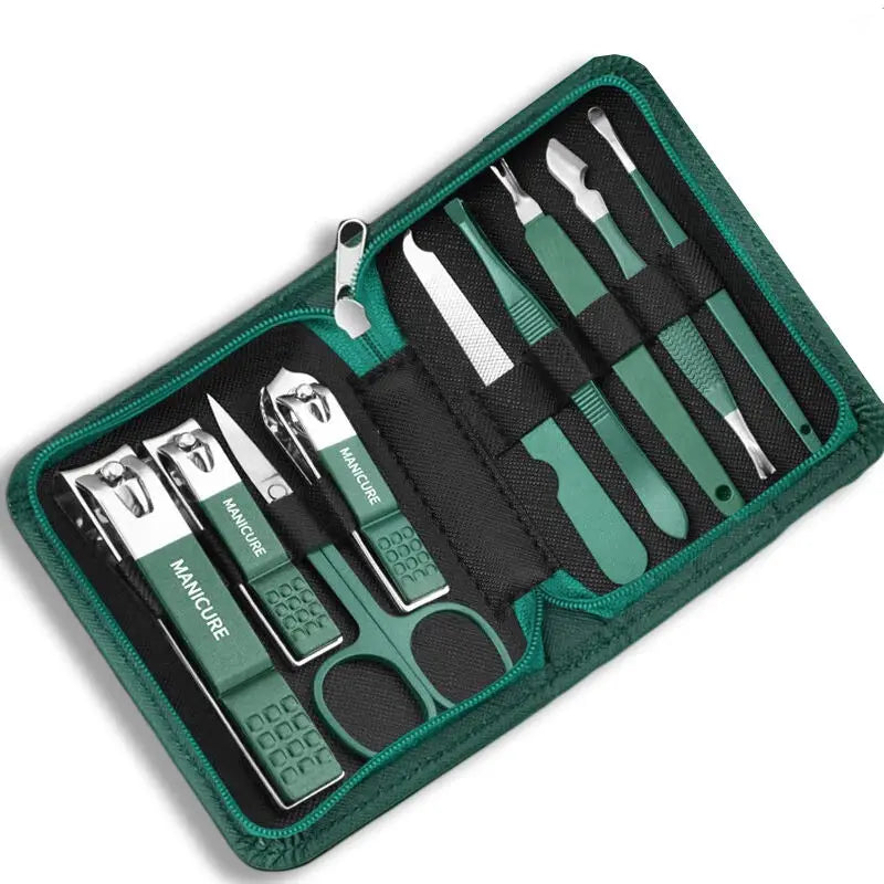 Stainless Steel Nail Care Kit with Travel Case - Smarsty