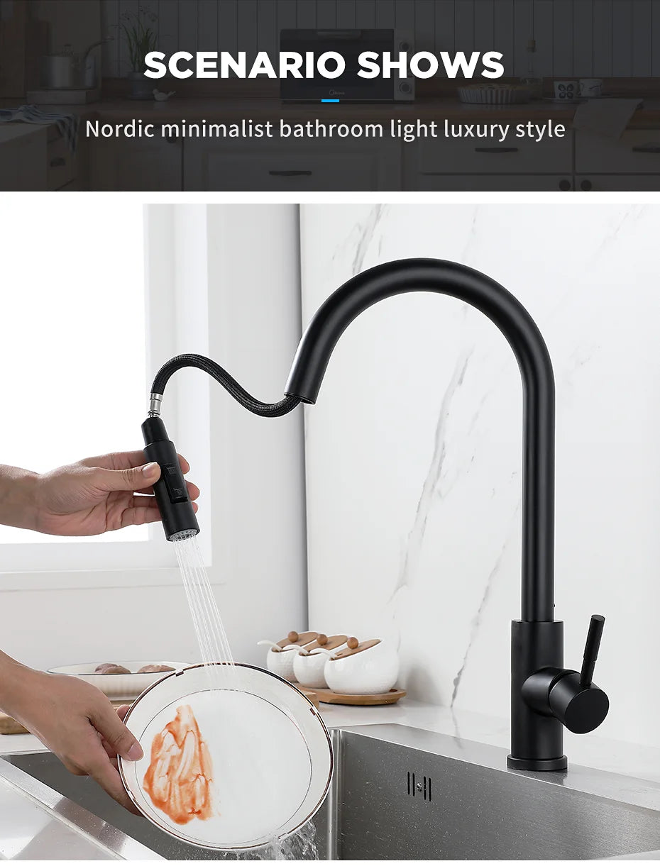 Smart Touch Kitchen Faucet with Sensor Control - Smarsty