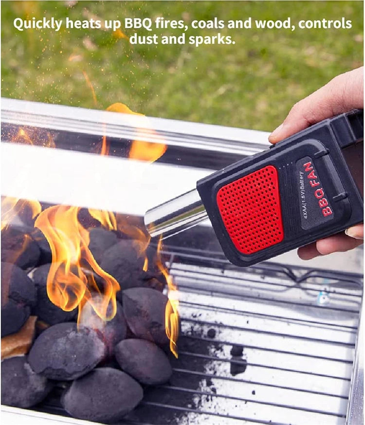 Portable Electric BBQ Fan for Effortless Charcoal Grilling - Smarsty