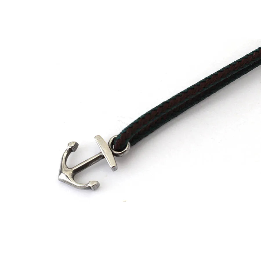 Men's Anchor Bracelet Adjustable Marine Rope Jewelry - Smarsty