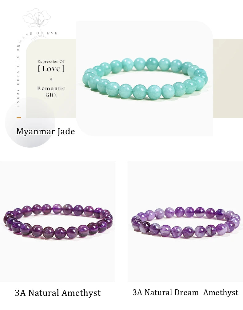 Natural Stone Beads Bracelet for Reiki Healing - Smarsty