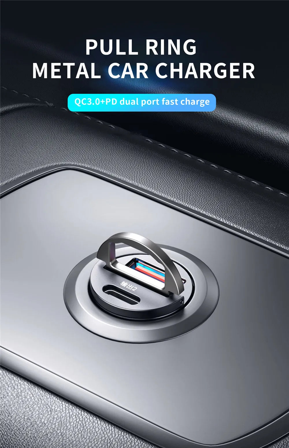 100W/200W QC3.0 PD Mini Car Charger 12-24V Lighter Fast Charging Car USB Type C Charger for Xiaomi Samsung Huawei iPhone Power - Smarsty
