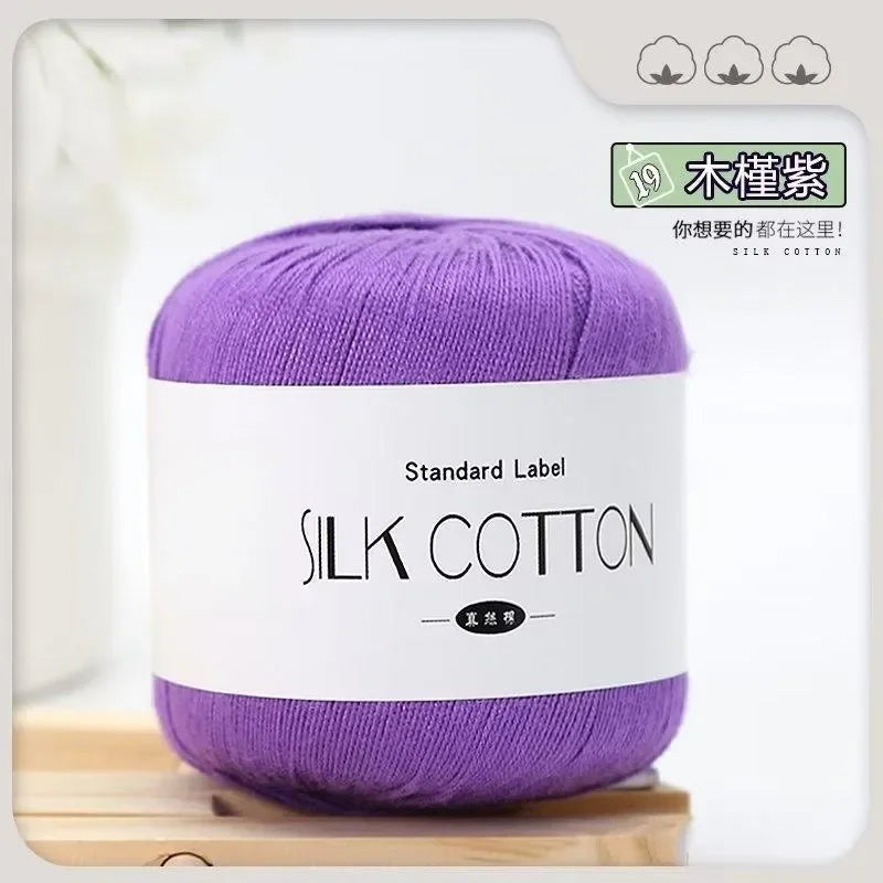 Silk Cotton Crochet Yarn for Soft Baby Knitting - Smarsty