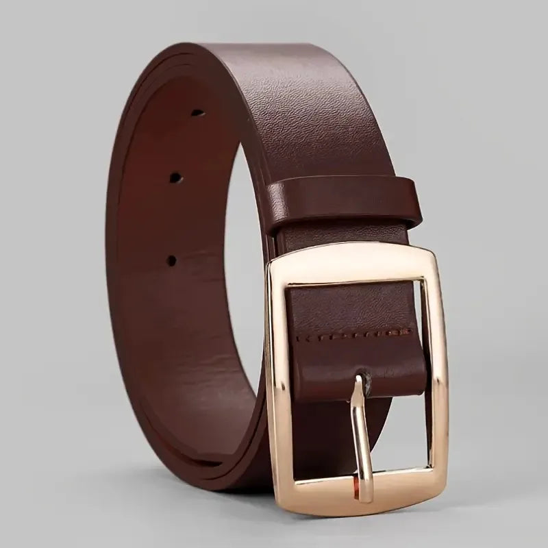 Luxury PU Leather Belt for Men Metal Buckle - Smarsty