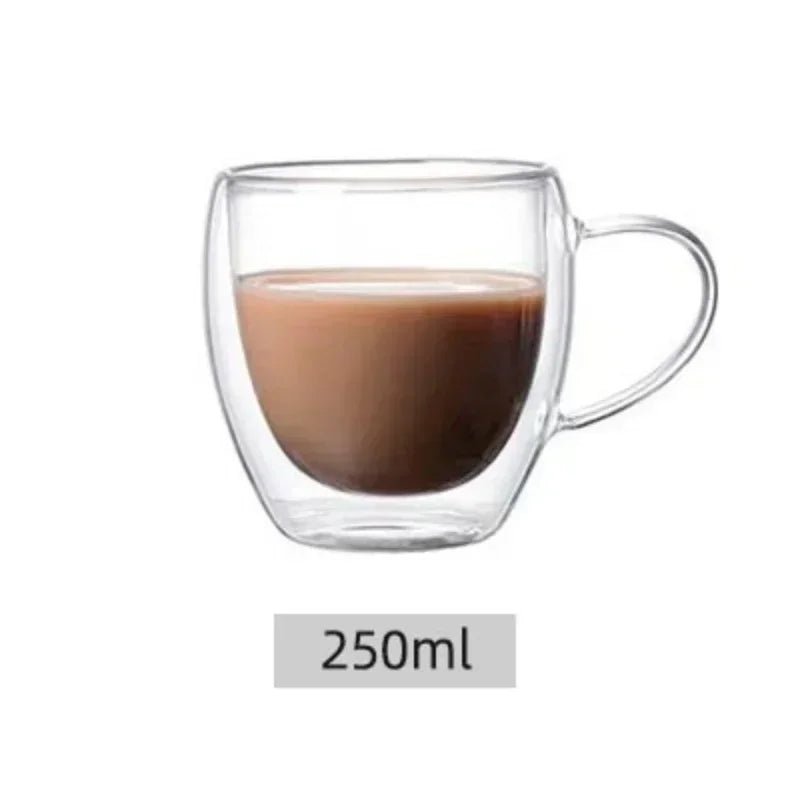 Double Wall Insulated Glass Mugs for Coffee and Tea - Smarsty