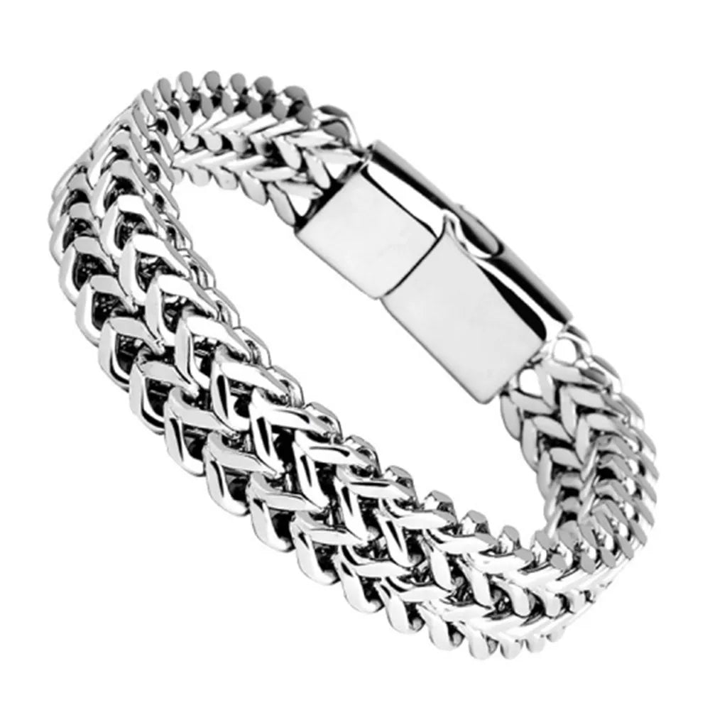Stainless Steel Braided Magnetic Buckle Bracelet for Unisex - Smarsty
