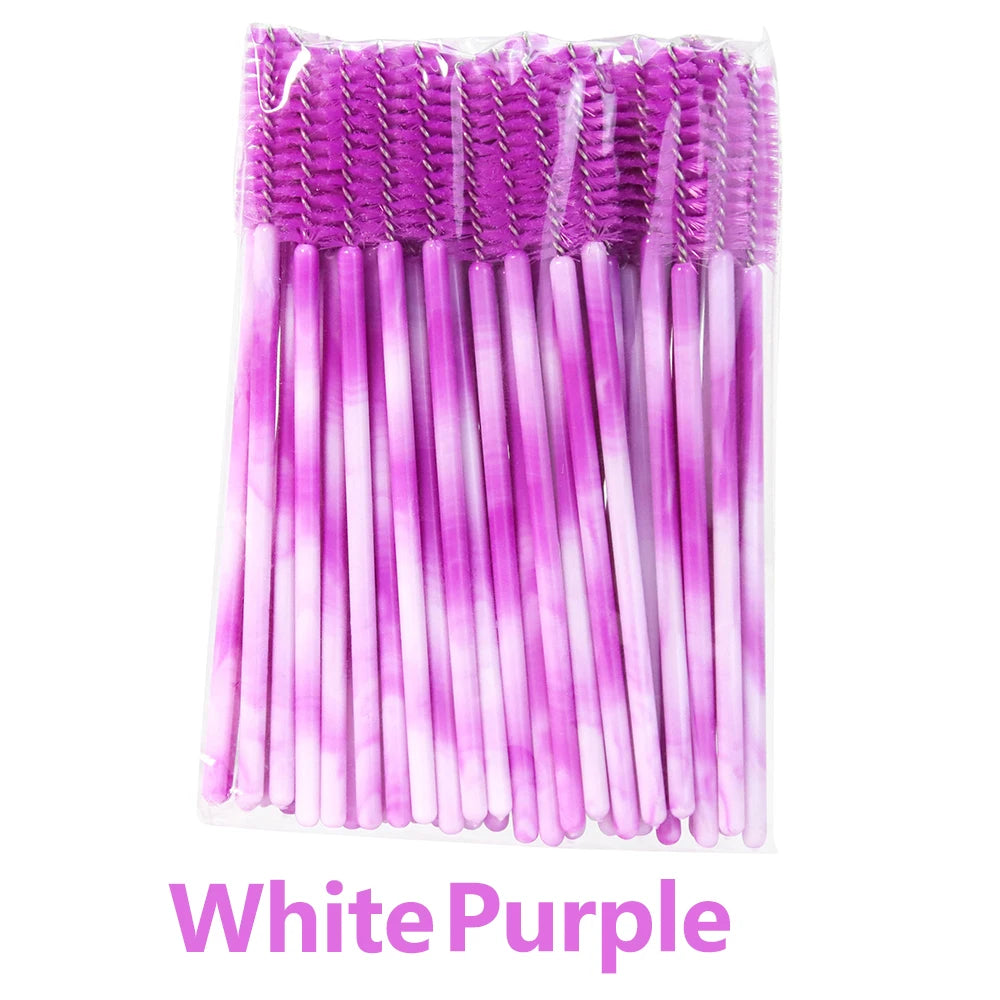 50Pcs Disposable Eyelash Brushes for Makeup Application - Smarsty