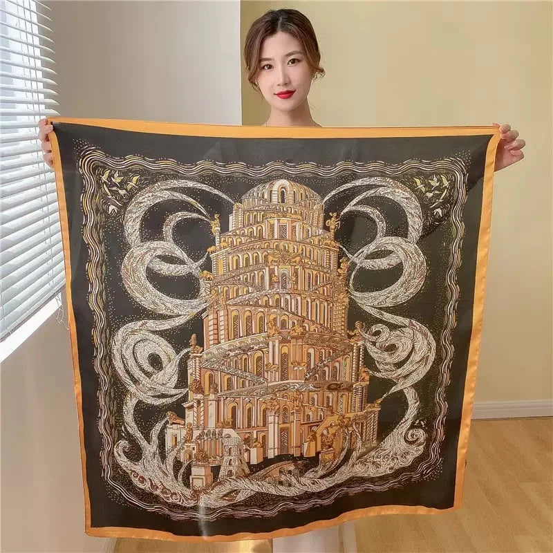 Luxury Women's Spring Polyester Scarf Soft Smooth Shawl - Smarsty