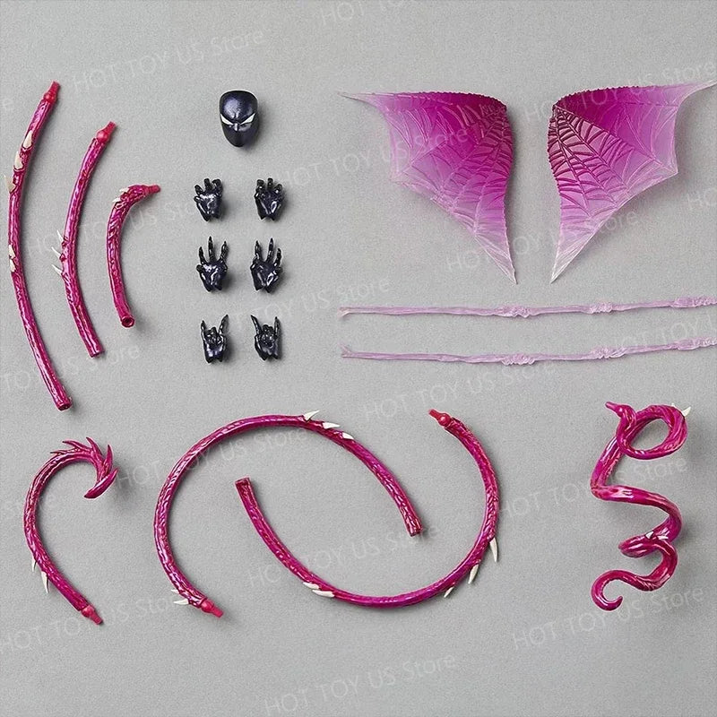 NEW KO Symbiote Gwenom Action Figure | Kaiyodo Revoltech Amazing Yamaguchi | Venomized Gwen Stacy Anime Model Gift