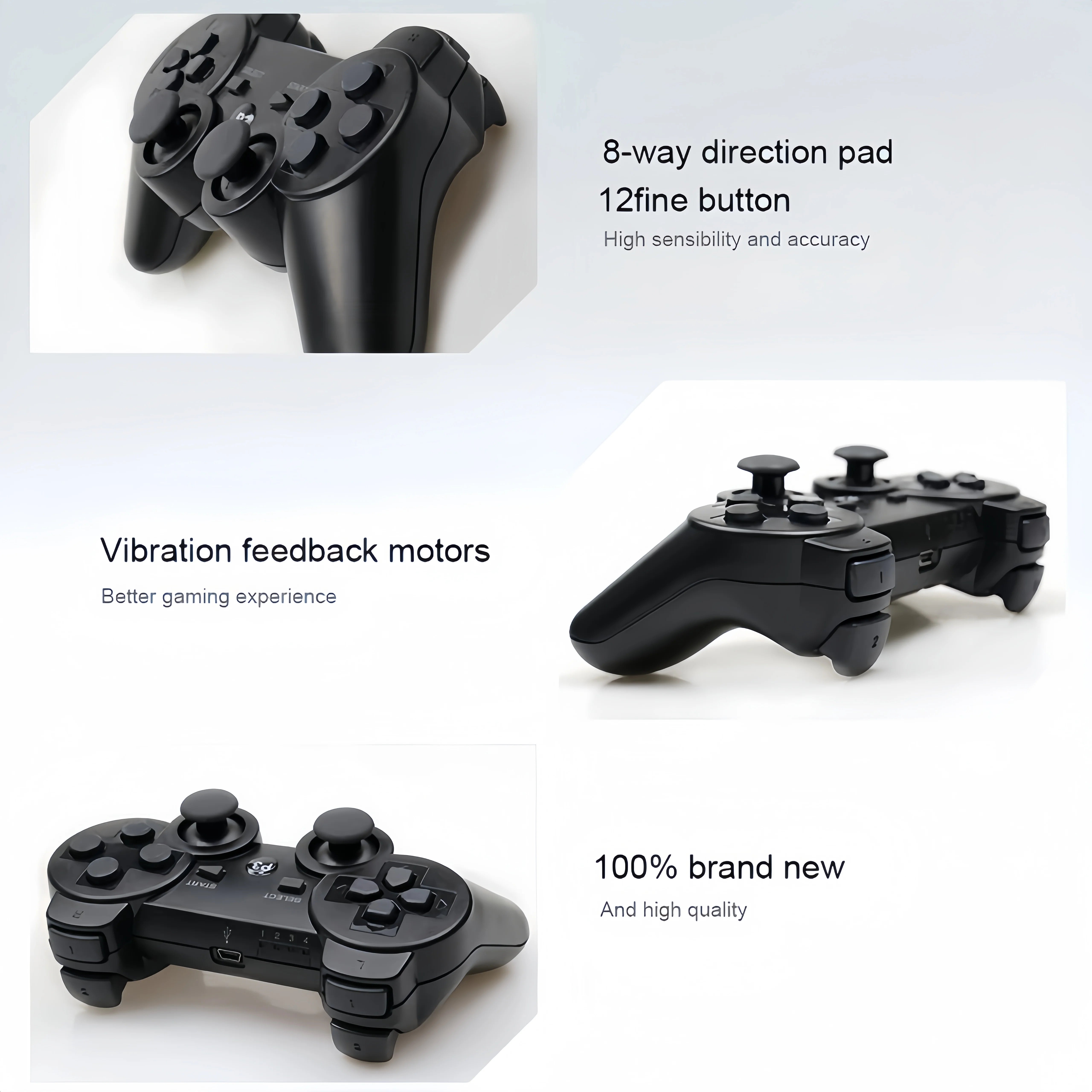 Wireless Bluetooth Gamepad for PS3 with Motion Control - Smarsty