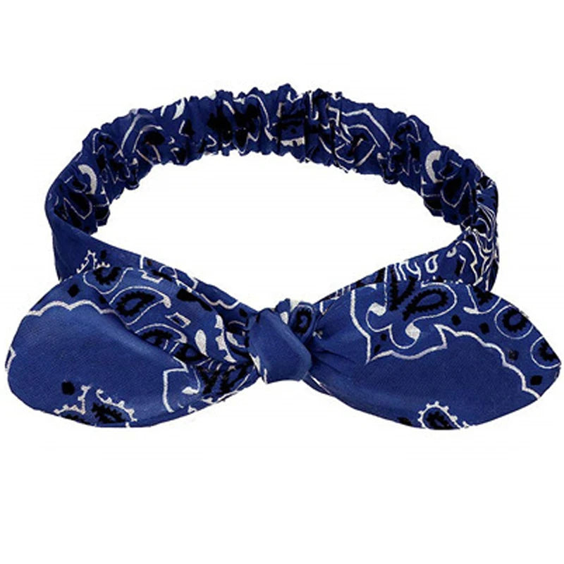 Boho Soft Elastic Headband For Women Vintage Cross Knot - Smarsty