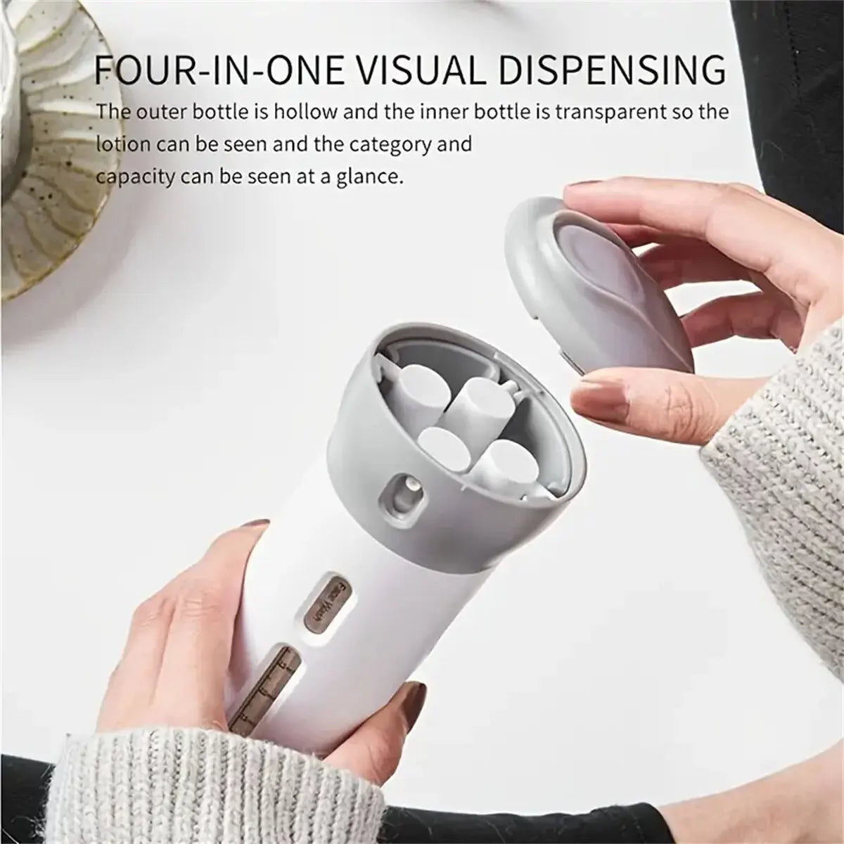 Portable 4 In 1 Leakproof Travel Liquid Dispenser - Smarsty