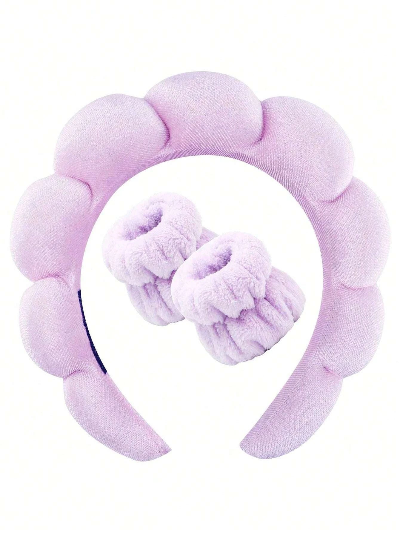 Luxury Spa Headband and Wristband Set for Comfort - Smarsty