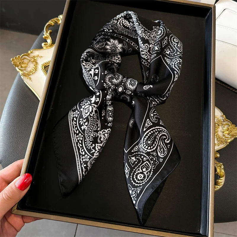 Elegant Silk Floral Hairbands and Neck Scarves - Smarsty