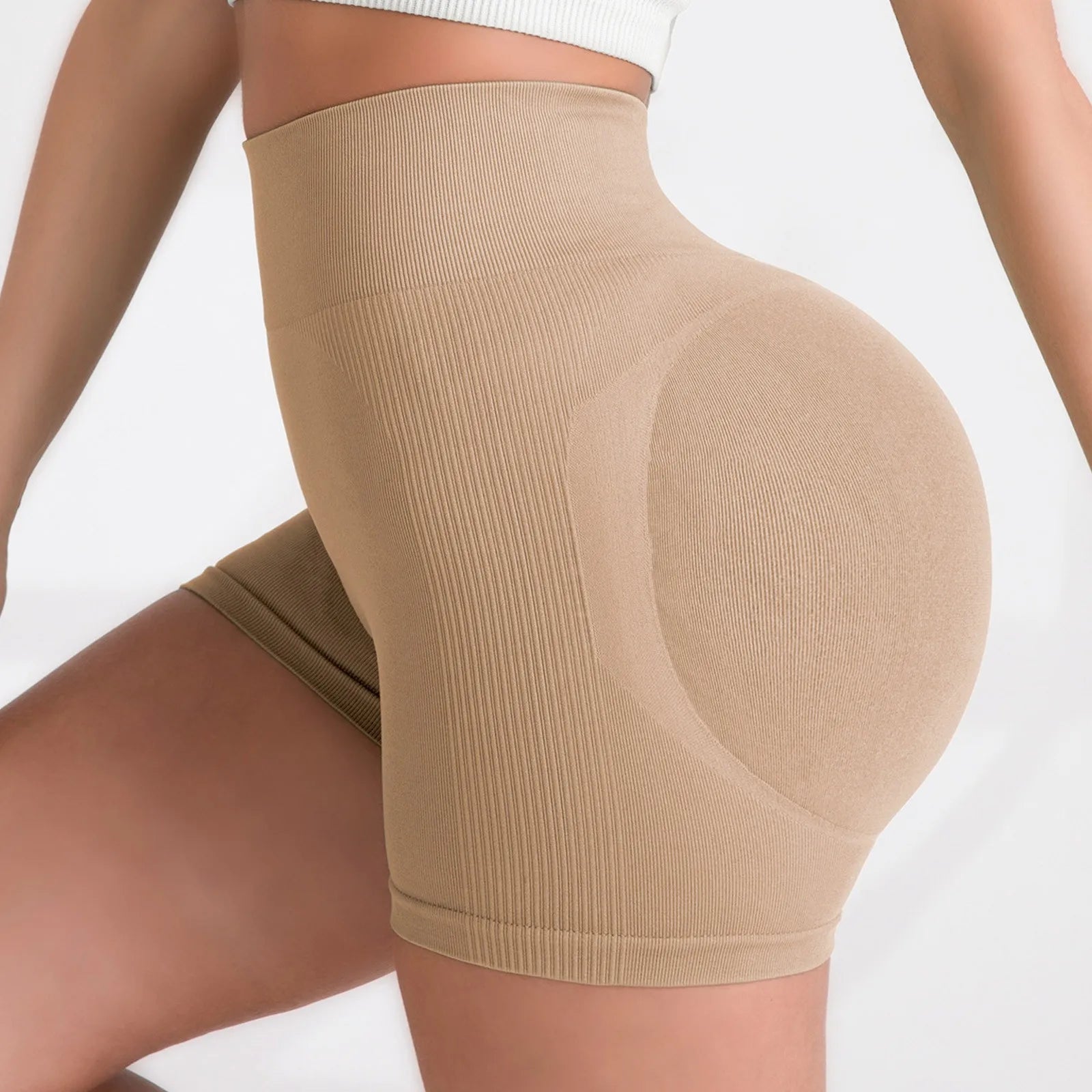Women's High Waist Peach Lift Hip Sports Shorts Tight Yoga Shorts Shorts for Women Women's Shorts Summer Womens Shorts Elegant - Smarsty