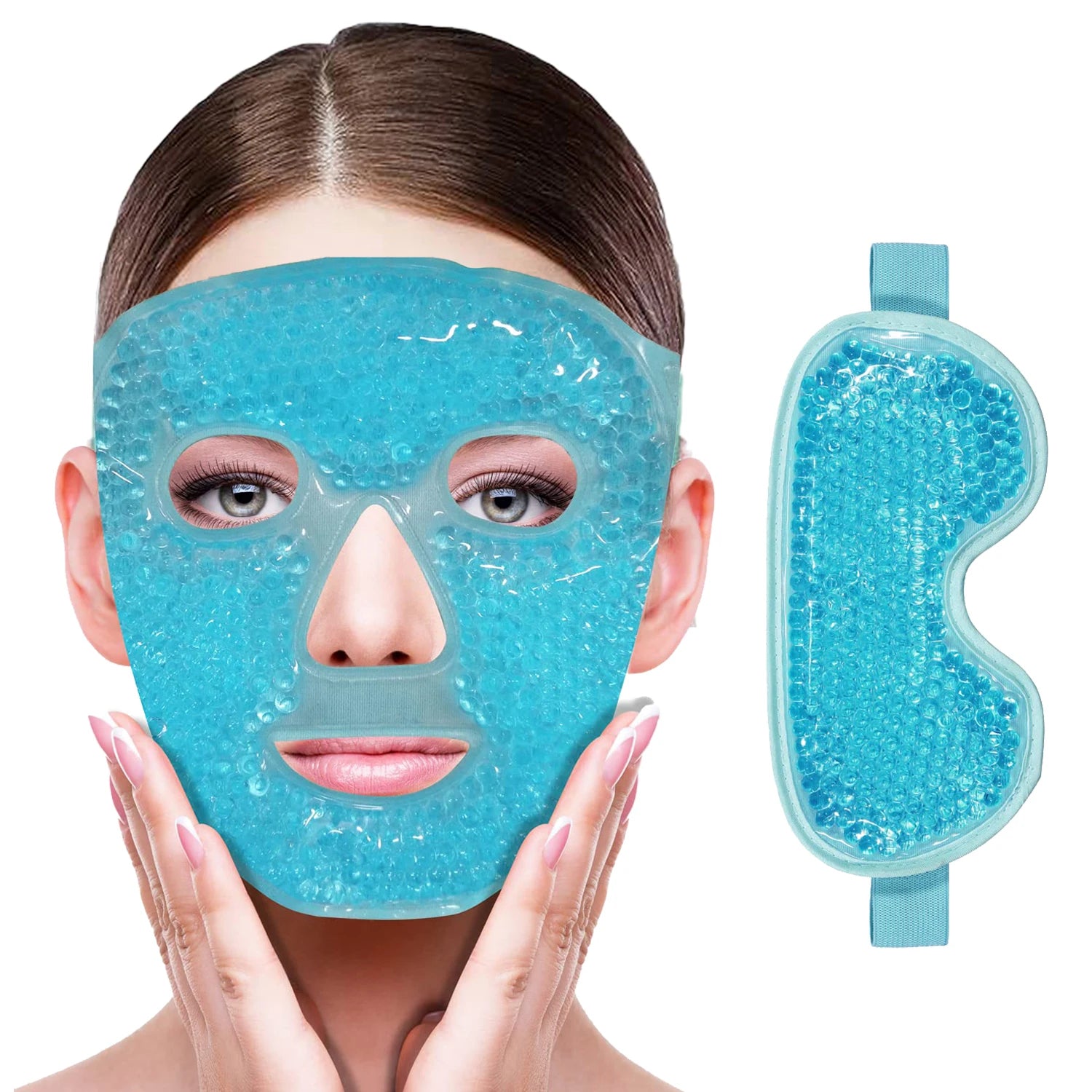 Gel Cooling Eye Mask for Refreshing Hot Cold Therapy - Smarsty