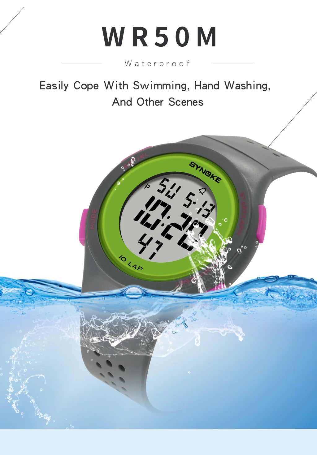 Waterproof Outdoor Sport Watch for Men with LED Display - Smarsty