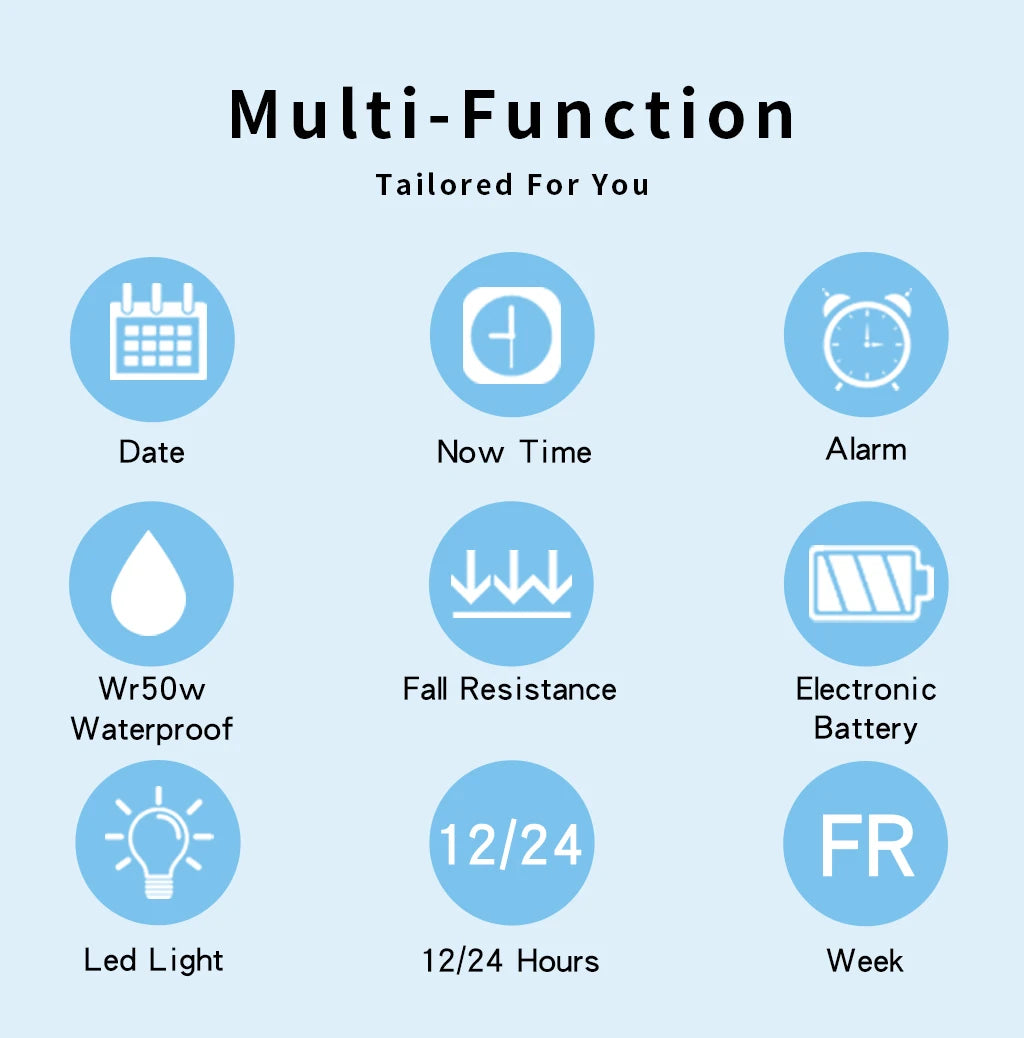 Waterproof Outdoor Sport Watch for Men with LED Display - Smarsty