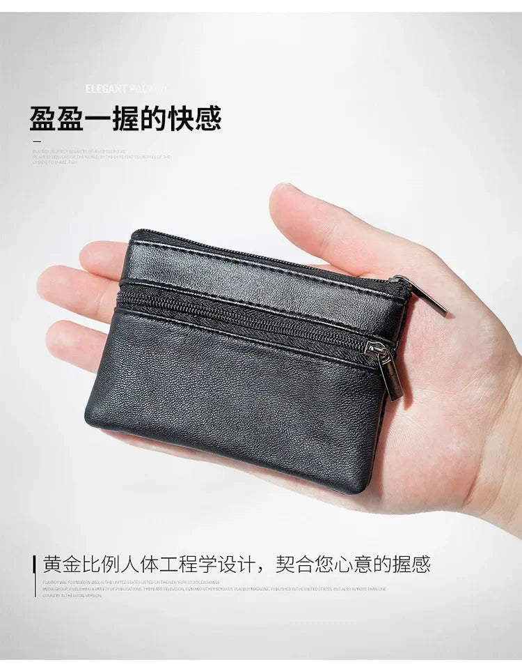 Unisex Coin Purse Wallet With Zipper Change Holder Everyday - Smarsty