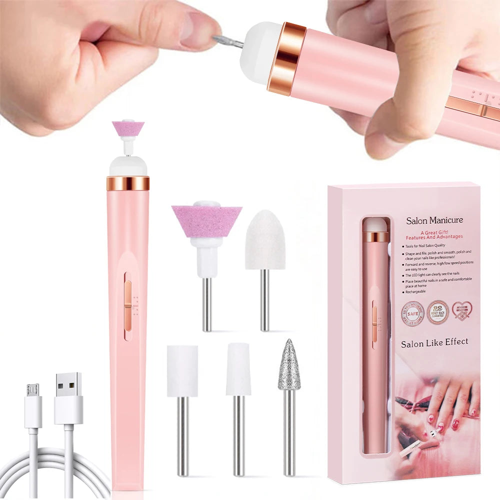 Portable Electric Nail File with 4 Speed Options - Smarsty