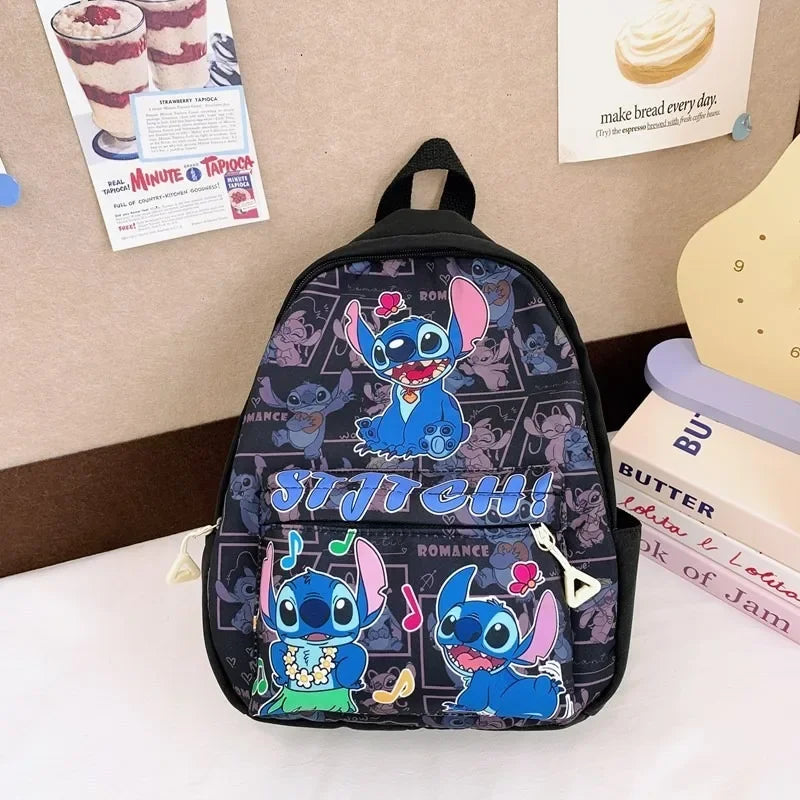 Stitch Print Nylon Daypack Ideal For Kids Travel And School - Smarsty