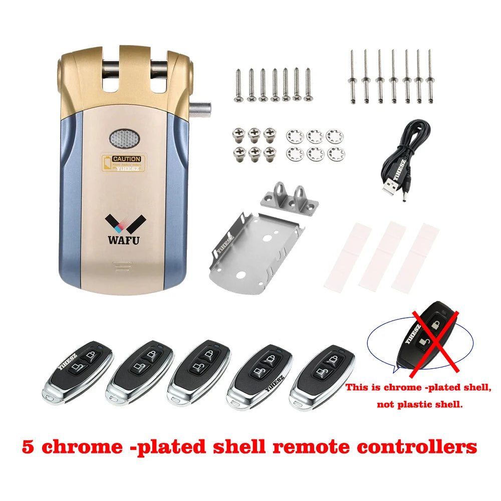 Smart Invisible Deadbolt Door Lock with Remote Control - Smarsty