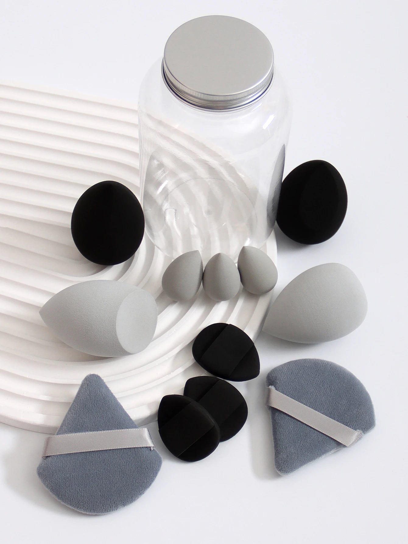 12Pcs Latex-Free Makeup Sponge Set for Flawless Application - Smarsty