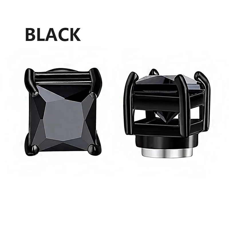 Crystal Magnetic Clip Earrings Non Piercing Unisex Style - Smarsty