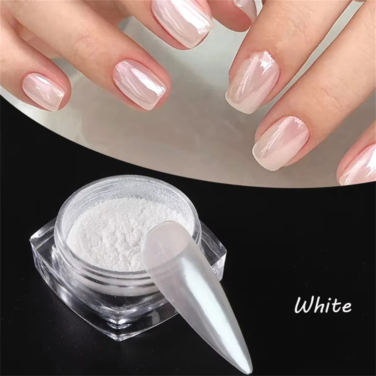 Moonlight Pearl Mirror Nail Powder for Stunning Metallic Effect - Smarsty
